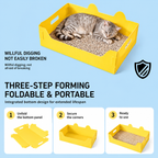 PetNova Travel Disposable Cat Litter Box (3-Pack)