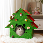 PetNova Christmas Tree Felt Cat House