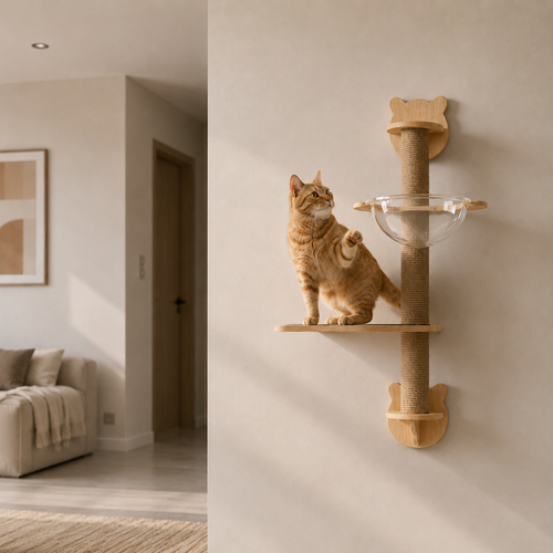 PetNov Wall-Mounted Cat Shelf House