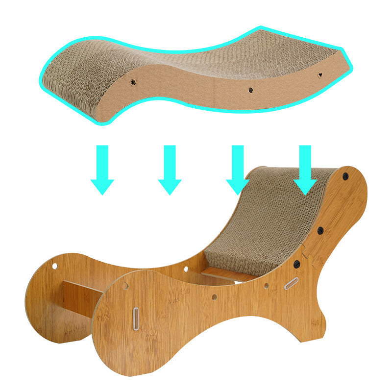 PetNova Wave Cat Scratcher Lounger