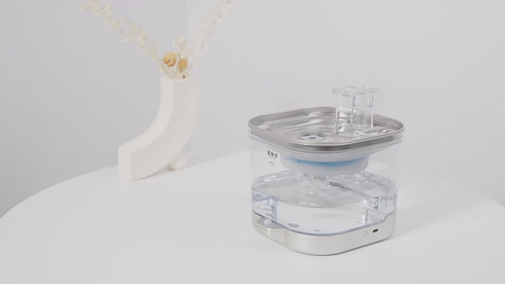 PetNova Automatic Stainless Steel Cat Water Fountain 2L